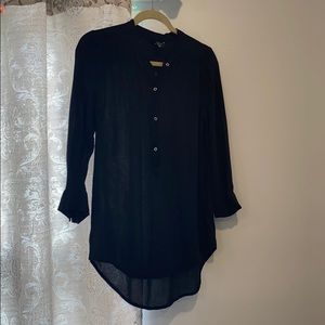 H&M black tunic shirt